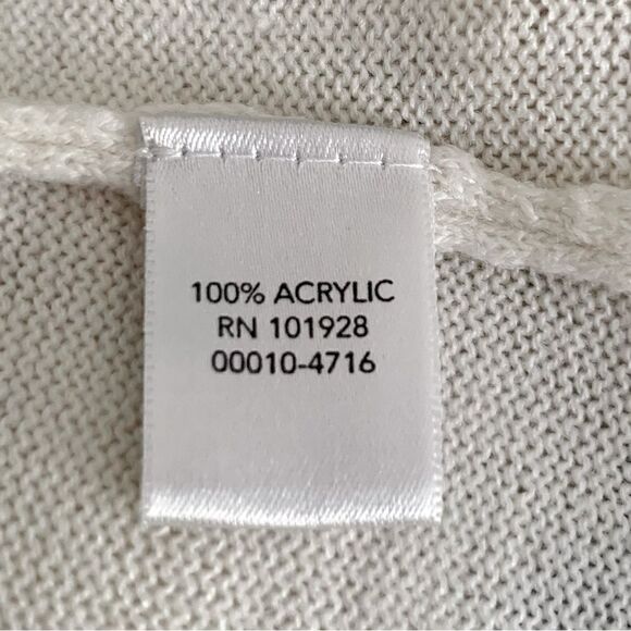 Christopher & Banks Cream Cowl Neck Tunic Sweater Size Large - Picture 10 of 10